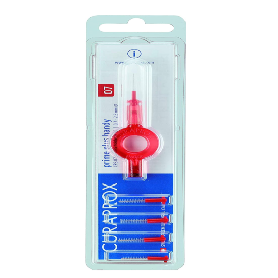 كيورابروكس برايم بلس هاندي مع 5 CPS 07 أحمر فرشان أسنان للتقويم-كيورا 85