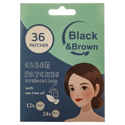 بلاك آند براون لاصقات علاج حب الشباب 36 لصقة