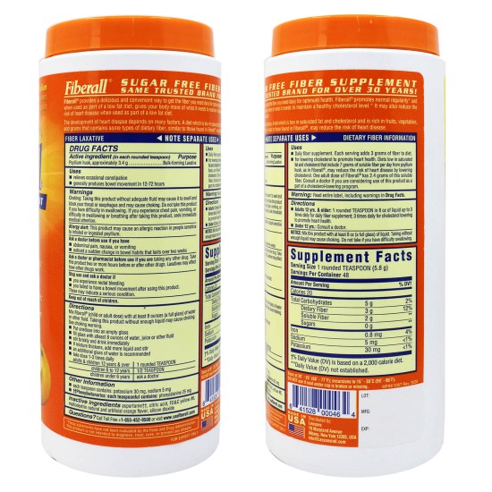 Fiberall fiber Orange 283Gm Powder