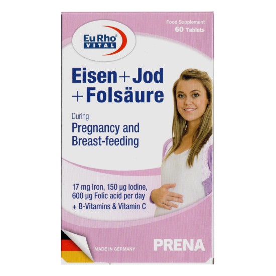 EuRho-VITAL Eisen + iodine + folic acid 60'S TABS