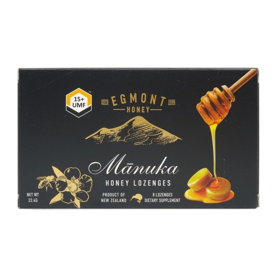 أقراص استحلاب عسل مانوكا UMF+15 عدد 8 قرص - ايجمونت هوني