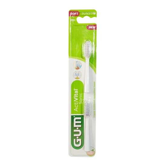 Butler Gum Activital Sonic WHITE Refill Heads 2'S 4110