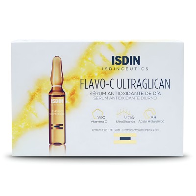 ISDIN Flavo-C Ultraglican Day Antioxidant Serum 10'S Ampoules X 2ml