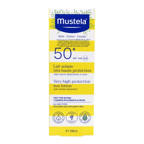  موستيلا لوشن حماية عالية من الشمس بعامل حماية 50+ 100 مل