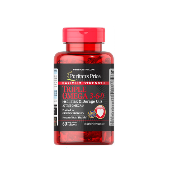 بيوريتانز برايد اوميكا ثلاثي 60 كبسول