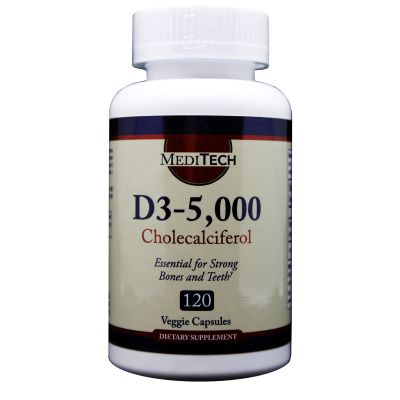 ميديتيك فيتامين دال 5000 وحدة دولية 120 كبسولة